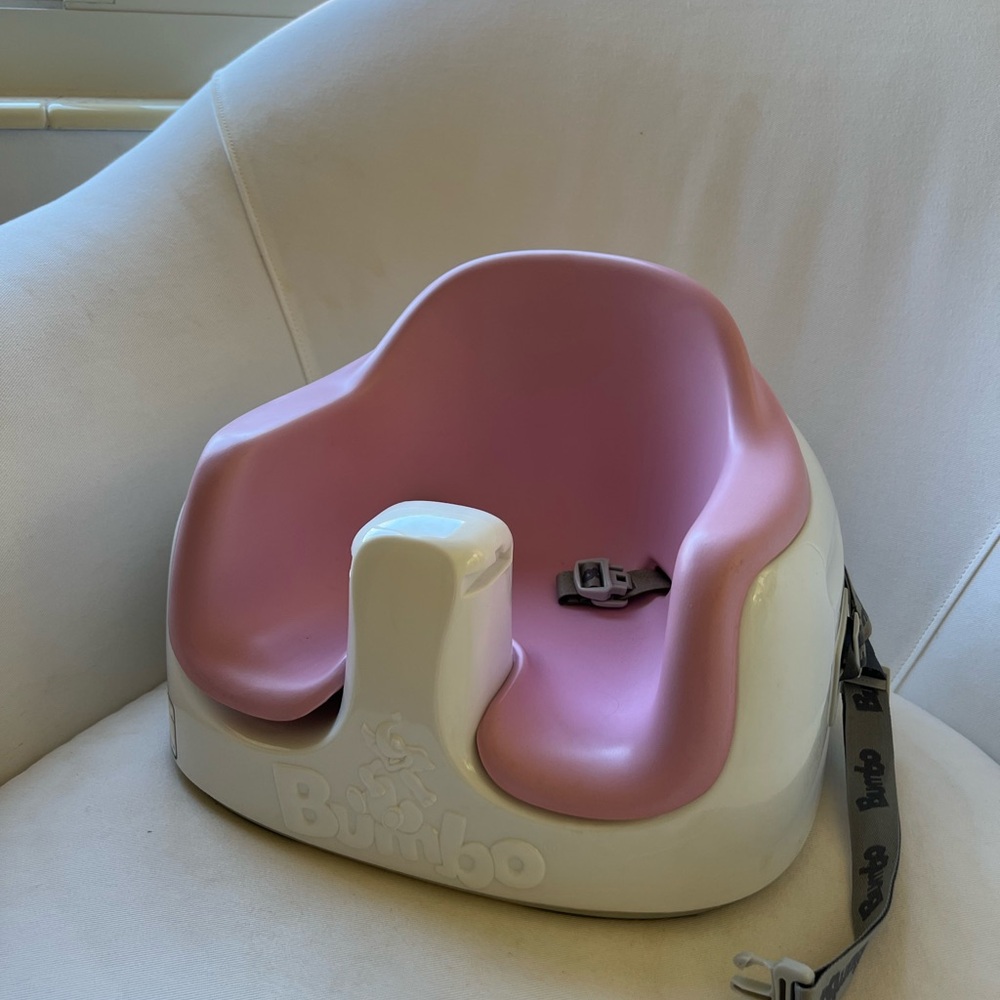Pink and White Bumbo 3 in 1 multi seat
